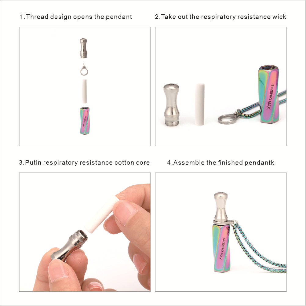 Stainless Steel Inhaler Neckla - Vaping Air 评论和价格