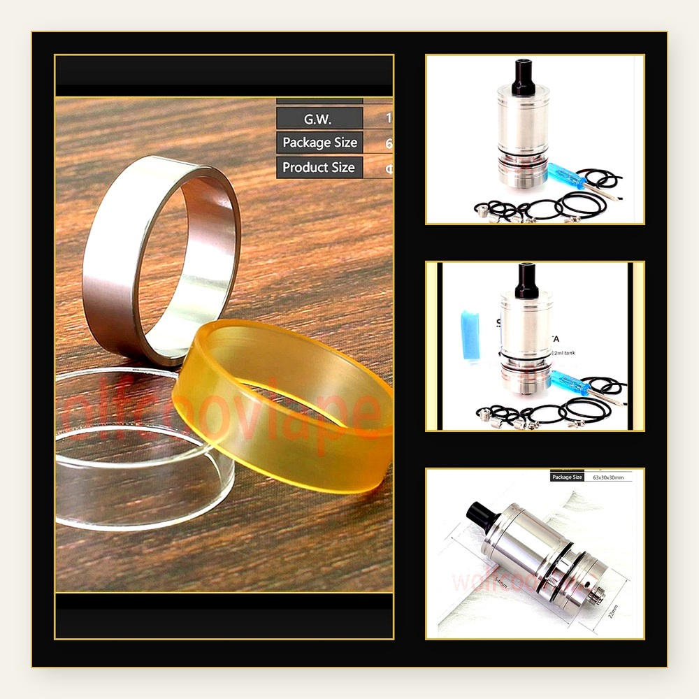 Wolfcoolvape Lindy RTA 5ml Tan - Vaping Air 评论和价格