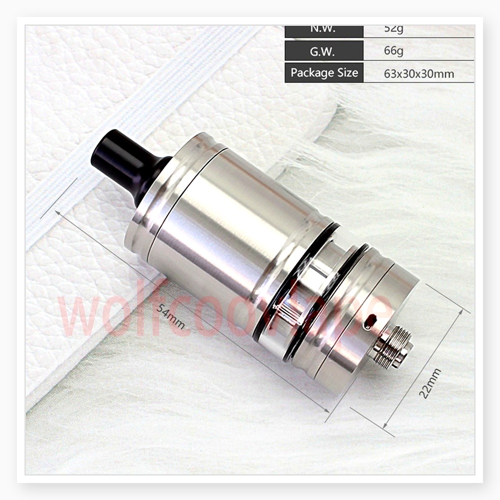 Wolfcoolvape Lindy RTA 5ml Tan - Vaping Air 评论和价格