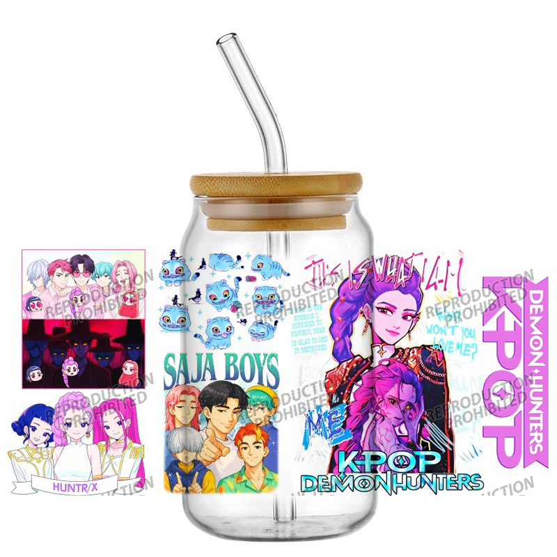Saja Boys K-POP Team UV DTF Cu - Rdta Tank Glass 评论和价格