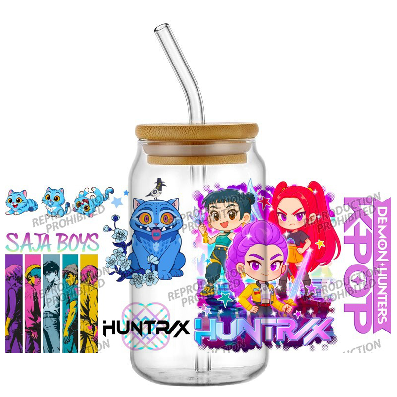 Saja Boys K-POP Team UV DTF Cu - Rdta Tank Glass 评论和价格